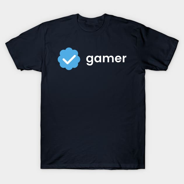 Verified Check - Verified Gamer T-Shirt by novaispurple